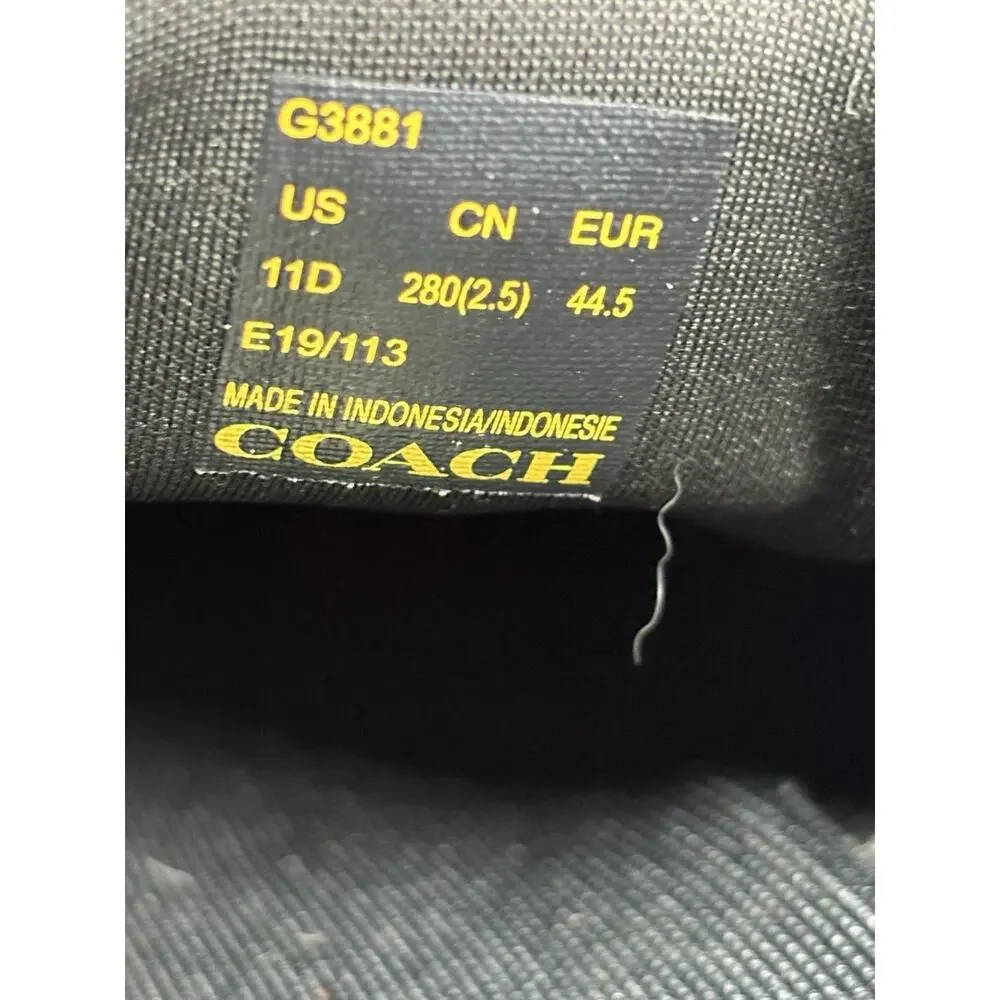 $285 New Coach Men’s Low Top Sneaker Signature Canvas 11D Limited Edition